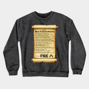 Ten Duel Commandments Crewneck Sweatshirt